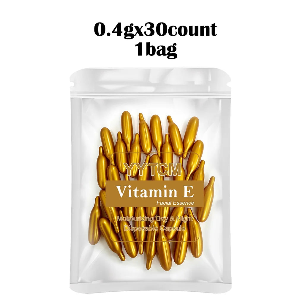 Vitamin E Serum Capsules, Single-Use Essence Capsules, Hydrating and Moisturizing Facial Skin 30/40/50/60/90/120/180 Count