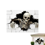 Halloween Garage Door Decorations Large Spooky Thick Fabric Vibrant Halloween Garage Door Banner Cover Decorations for Home Yard