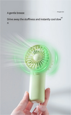 MEET SUN Portable Fan, Creative Compact Pocket Handheld Fan, Lightweight Mini Fan (AAA Batteries Not Included)