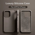 Luxury Shockproof Case For Apple iPhone 11 12 13 14 15 16 17 Pro Max 17 Air Plus Liquid Silicone Cases Cover Phone Accessories