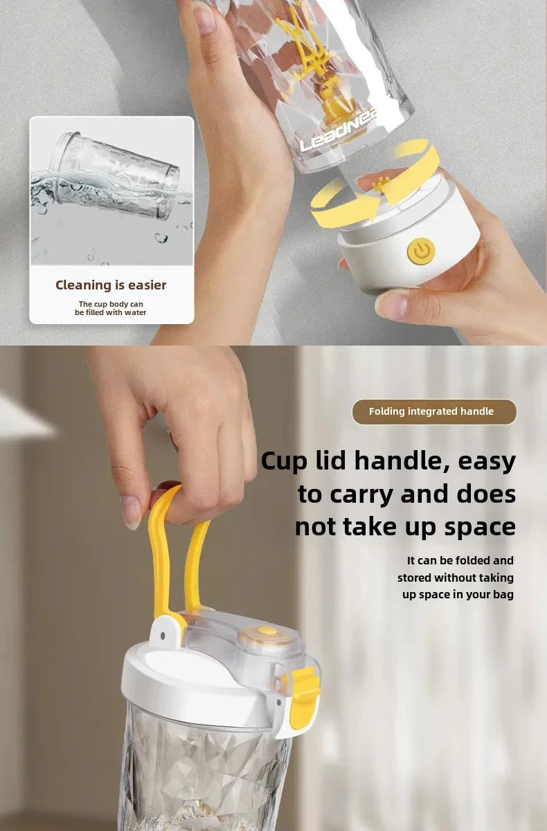 650ml Electric Shaker Bottle Portable Whey Protein Shaker Automatic Stirring Blender Multipurpose Juice Mixer Cups Fitness Work