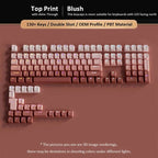 2026 Original Daylight Keycaps PTB Translucent, Side-engraved Oem 135 Keys, Customized To Fit 60/84/98/108 Mechanical Keyboards.