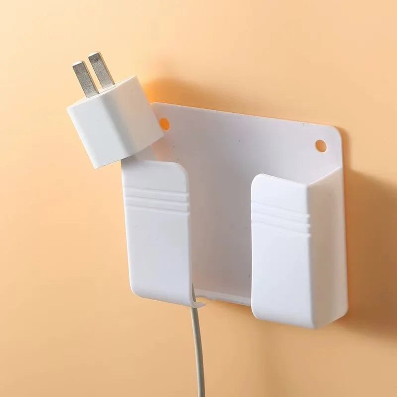 4 Piece Wall Mounted Phone Holder Organizer With Adhesive Charging Dock