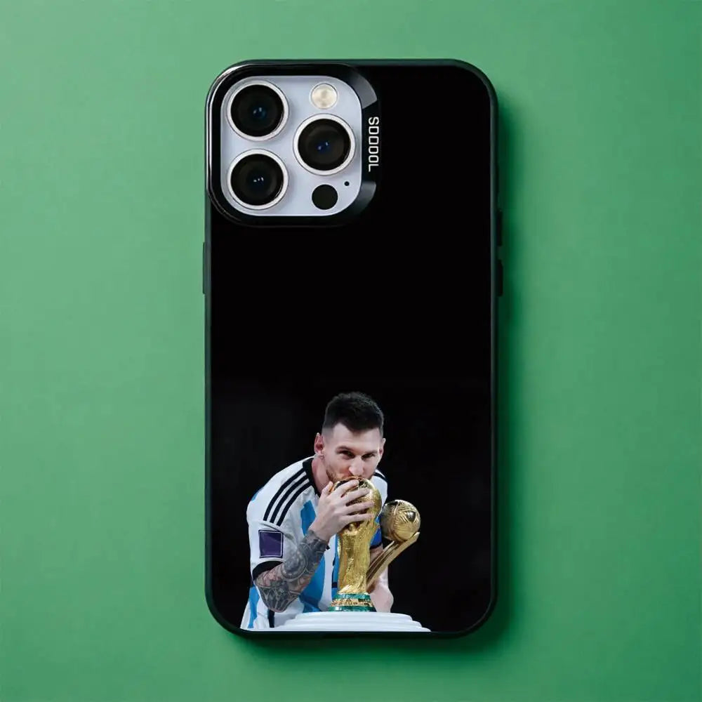 Lionel Messi Football Phone Case for iPhone 17 to 11 Pro Max TPU Cover