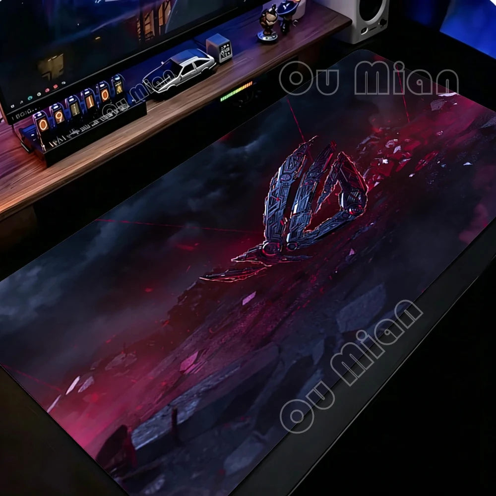 ROG Republic of Mouse Mat ASUS Gamers Large Mouse Pad Rubber Non-Slip Big Carpet Pc Computer Keyboard Accessories Big Desk Mat