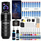 POSEIDON Tattoo Kit Or Tattoo Machnie Professional For Permanent Makeup Tattoo Machine Kit Wireless Power Supply Tattoo Gun Kit