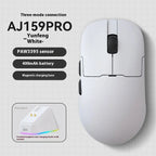 AJAZZ AJ159 APEX Mouse Tri Mode Wireless 8K PAW3950 Sensor Low Latency Gaming Mouse Charge Base Customize Lightweight Pc Gamer