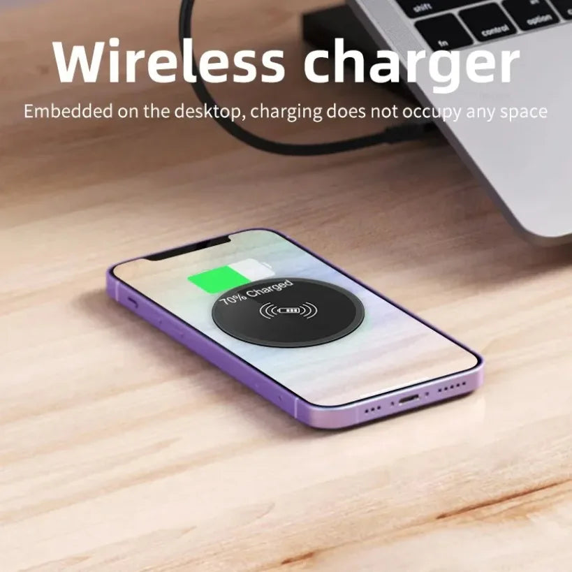 Desktop Embedded Wireless Charger – Fast Charging