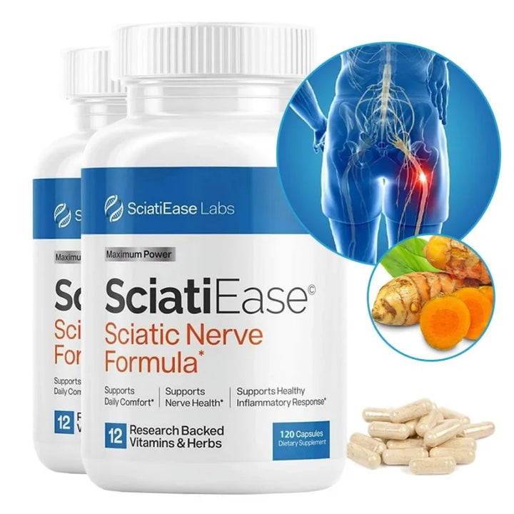 Sciatic Nerve Health Support Supplement with PEA, Vitamin B Complex, Alpha Lipoic Acid for Muscles Joints Sleep Nerve Support