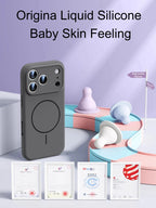 Magnetic Original Liquid Silicone For Magsafe Phone Case For iPhone 18 17 16 15 14 13 Pro Max 16 Plus 17Air Skin Feel Soft Cover