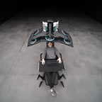 Cluvens Ergonomic Fully Recliner Office Chair Cockpit for 3 or 5 Monitors Zero Gravity Workstation Chair Scorpion Chair Cluvens