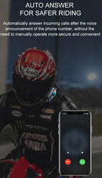 Y20 Pro Motorcycle Helmet Headset Bluetooth 500M Intercom FM Radio Hands-free Call Waterproof Mixing Music Sharing Interphone