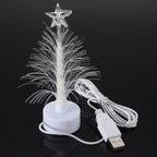 Tree Light Christmas Fiber Optic Lights Tree Fiber USB Fiber Optic Christmas Tree Mini LED Light Decorations