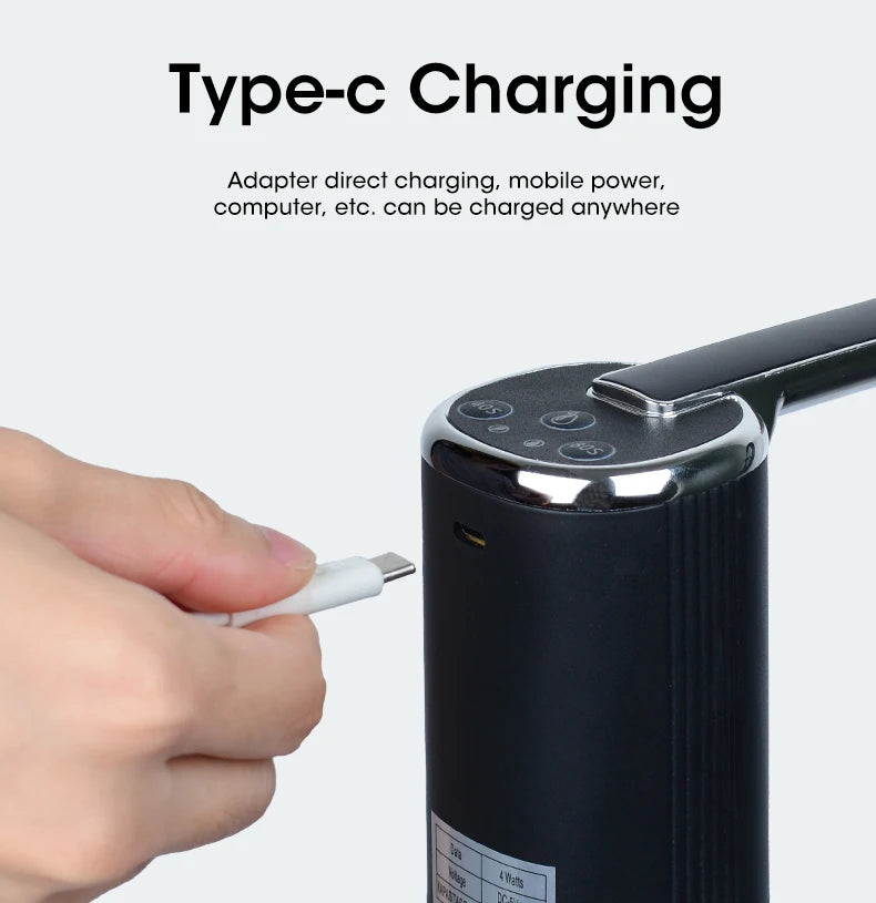 Water Dispenser Water Pump Electric Bottle Pump Mini Portable Water Pump Usb Foldable Household Automatic Water Dispenser