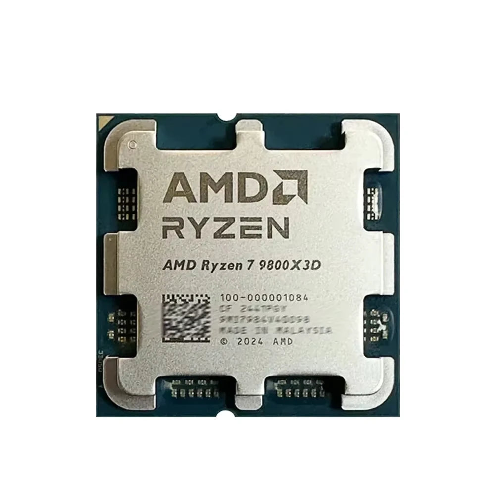 AMD Ryzen 7 9800X3D Desktop Processor  Zen 5 Processor Architecture 8 Cores 16 Threads AM5 CPU Socket PCIe 5.0 Express Version