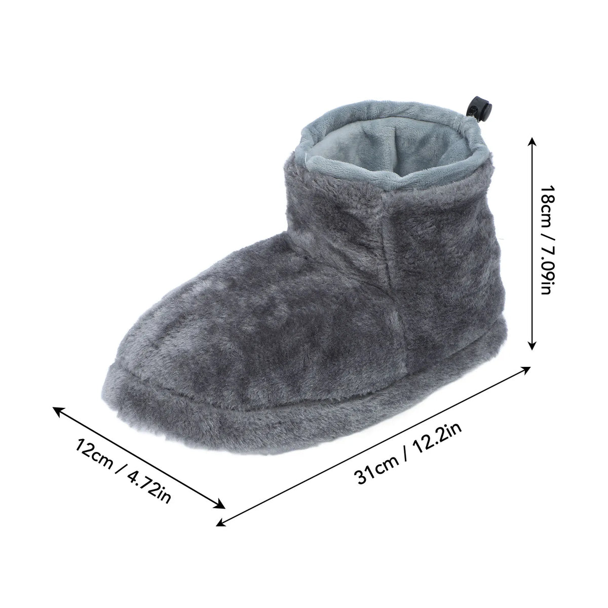 Heated Boots Heated Slippers Heating Pad Boots 1 Pair Thick Easy To Wear Fast Heating 5 Level Temperature for Office