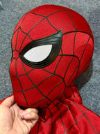 SpiderMan Brand New Day Adult Cosplay Mask with Magnetic Back Cover 3D Webbing Strips Resin Faceshell Cosplay Helmet