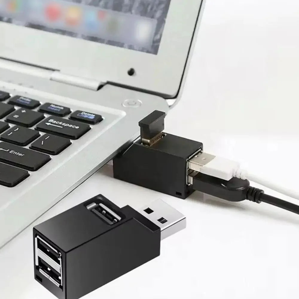 1Pcs USB 3.0 Adapter HUB Mini Splitter Box 1 to 3 Ports High Hi-Speed USB 2.0 Extender  For PC Laptop U Disk Card Reader