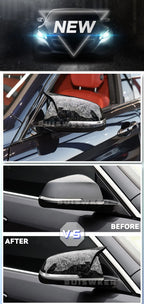 For BMW 1 2 3 4 Series F20 F30 F31 F32 F36 2012 - UP 320i 328i 330d 335i M3 M4 Look Replacement style Carbon Fiber Mirror Cover
