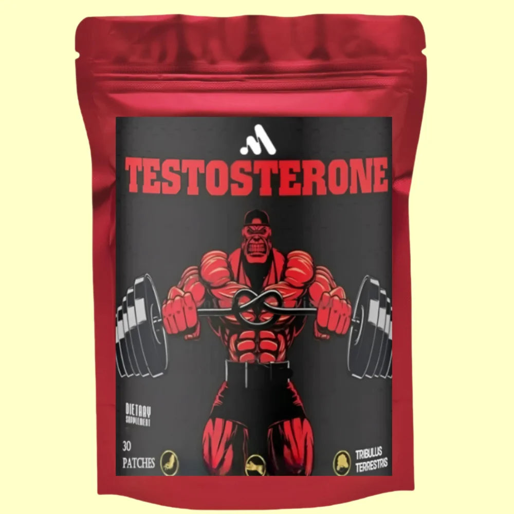 Testosterone Supplement for Men Muscle Building Fast Acting Testo Extreme - Improve Muscle Strength & Growth 30 Patches