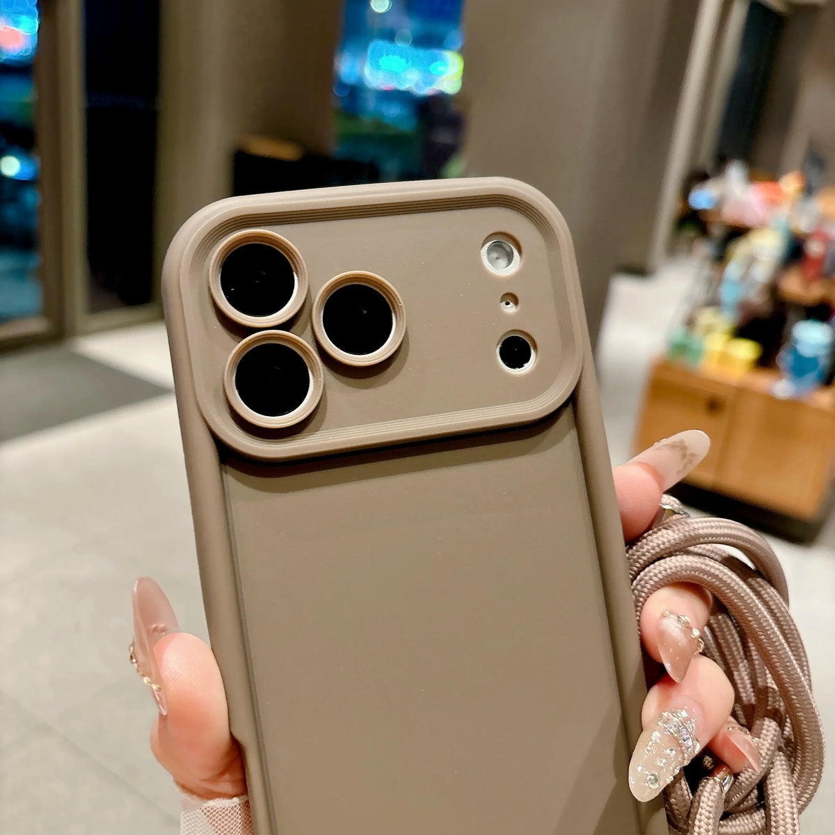Phone Case For iPhone 18 17 16 15 14 13 12 11 Pro Xs Max 7 8 Plus 16e 17e Crossbody Adjustable Lanyard Strap Rope Soft Cover