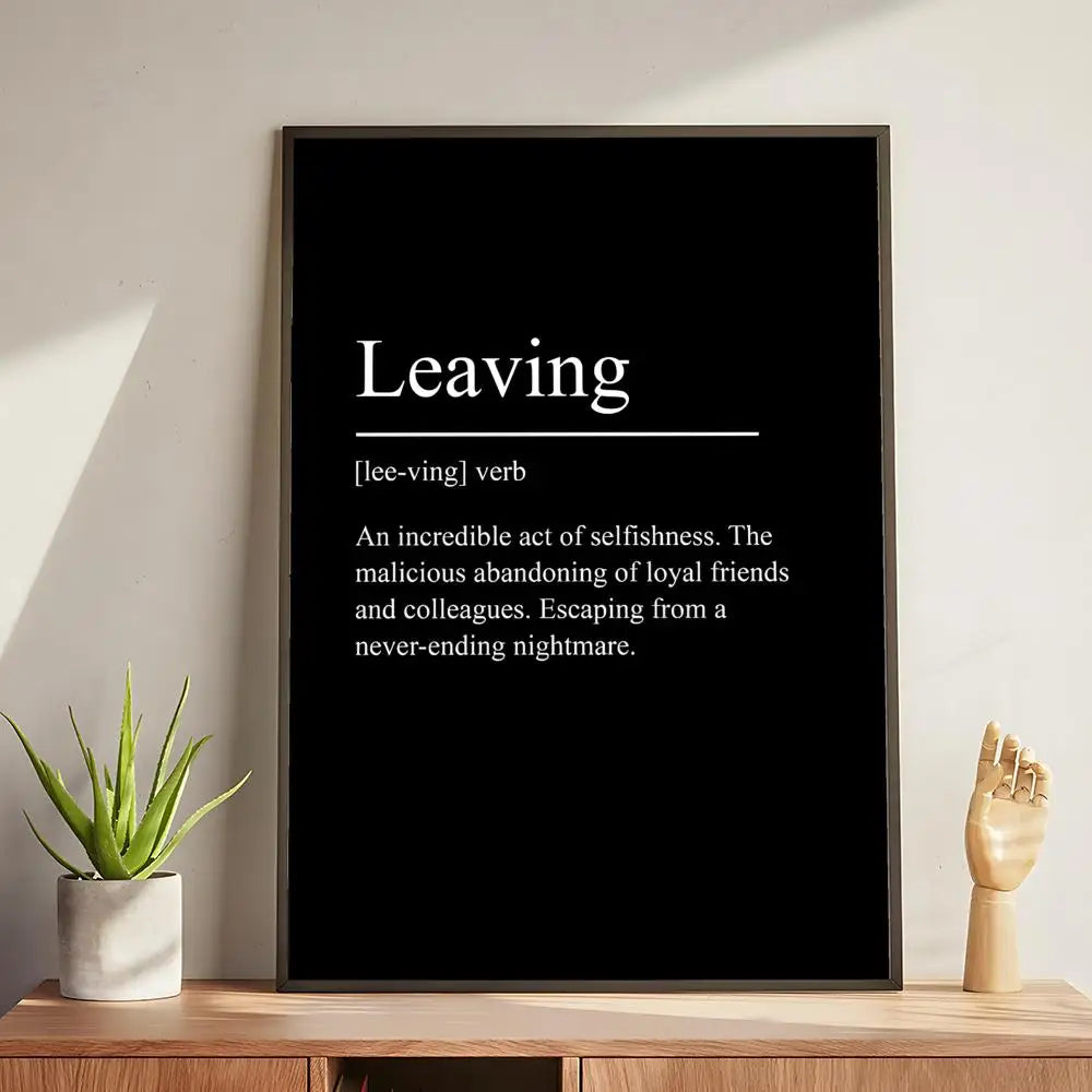 Discipline Motivational Terms Poster Modern and Elegant Wall Stickers for Home Decor Living Room Dormitory Wall Art