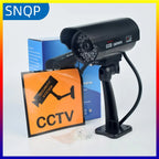 SNQP Fake Camera Dummy Waterproof Security CCTV Surveillance Camera With Flashing Red Led Light Outdoor Indoor