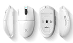 MCHOSE G3 V2 Wireless Gaming Mouse PAW 3395 Sensor Tri-mode 800mAh All-Around Grip Omron Mechanical Switches TTC Silver Wheel