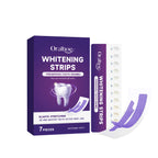 Purple Teeth Whitening Strips 30 Minutes Oral Cleaning Removal Gel Improve Dental Yellowing Oral Care, for With Shade