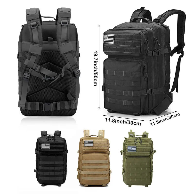 50L Tactical Waterproof Backpack
