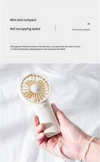 MEET SUN Portable Fan, Creative Compact Pocket Handheld Fan, Lightweight Mini Fan (AAA Batteries Not Included)