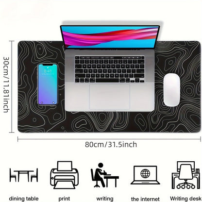 1PC Large Mouse Pads For Desk, Gaming Mouse Pad, Mouse Pad with Stitched Edges and Non-Slip Rubber Base, Extended Mouse Pad