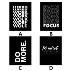Modern Inspirational Words Canvas Art Prints Black White Interesting Motivational Wall Decor Poster for Home Office