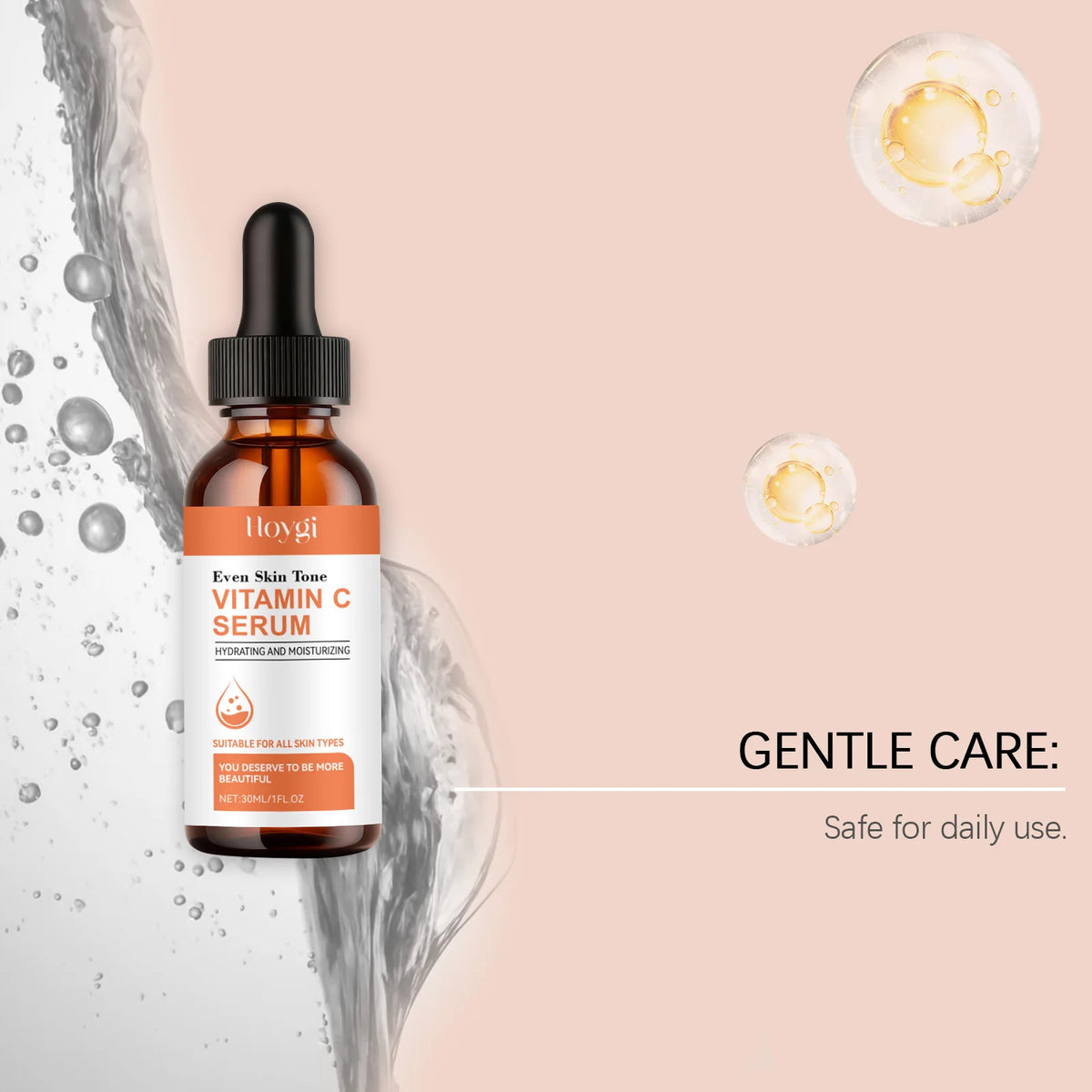 Vitamin C Serum for Face Hyaluronic Acid Brightening Dark Spot Corrector Anti Aging Face Oil Aloe Vera Daily Glow Skin Care 30ml