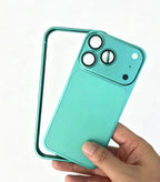 Metal Alloy Frame Bumper Phone Case for IPhone 17 16 15 14 13 12 Pro Change To 18 Pro Shockproof Protective Border Cover