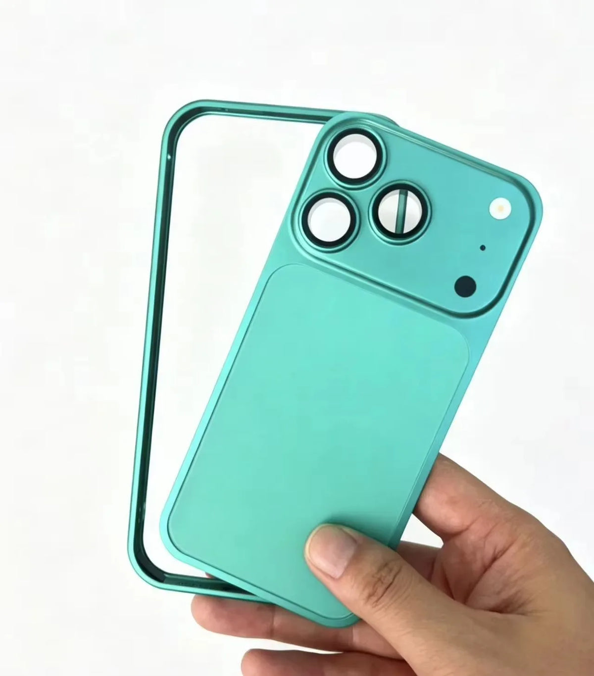 Metal Alloy Frame Bumper Phone Case for IPhone 17 16 15 14 13 12 Pro Change To 18 Pro Shockproof Protective Border Cover