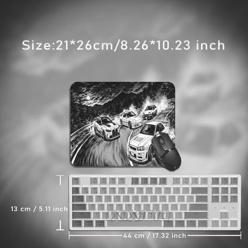 Black And White Drift Cars Mouse Pad Gamer XL HD Home Large New Mousepad XXL keyboard pad Carpet Gaming laptop Desktop Mouse Pad