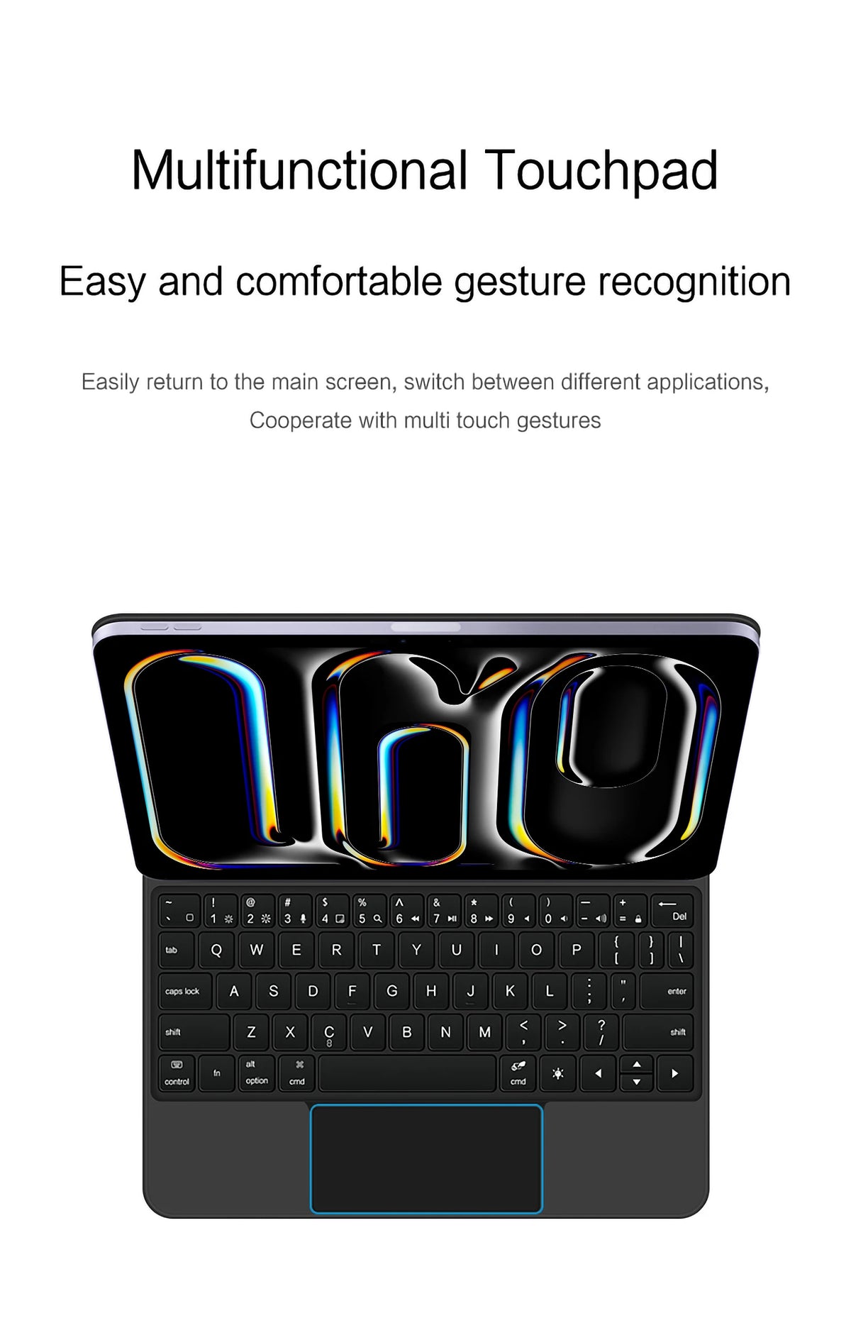 Magnetic Magic Keyboard for iPad Pro 13 M4 2024 M5 2025 13" Case for iPad Pro 11 M4 M5 11" Floating Stand Wireless BT Keyboard