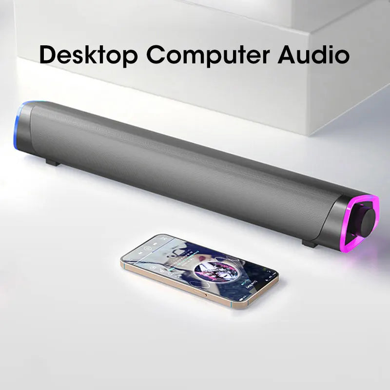 4D Bluetooth Speaker Bar Stereo Sound Subwoofer For Desktop PC