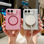 Solid Color Skin Feel Hinge Protection Case For iPhone Duo 18Duo 18 Fold Shockproof Folding Phone Cover