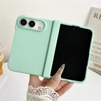 Luxury Skin Feel Frosted Matte Fold Phone Case For iPhone Duo Ultra 18 Fold Hinge Protective Ultra-thin PC Shockproof Hard Cover