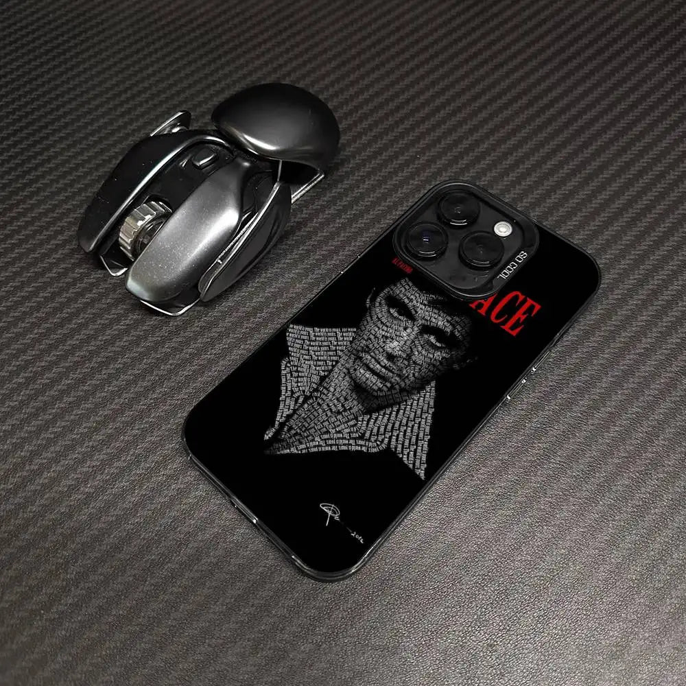 Classic S-Scarface Film Tony For IPhone 11 12 13 14 15 16 17 Pro Max Plus Colorful Black Matte Phone Cover