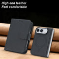 2 in 1 Detachable For Magsafe Magnetic Wallet Card Slot Flip Phone Case For Apple iPhone Duo 18 Fold 2026 PU Leather Cover