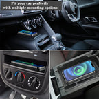 Car Wireless Charger for Iphone 16 15 15 Pro Max 14 13 12 X Samsung S24 S23 Wireless Car Charger Silicone Pad Stand Fast Charger