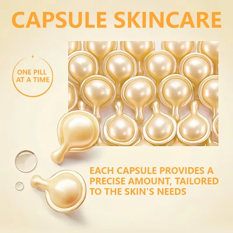 FDUAY Vitamin B5 Capsule Essence with Hyaluronic Acid Niacinamide & Hydrolyzed Collagen Complex for Firming Lifting & Smoothing