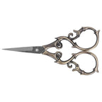 Portable Stainless Steel Retro Scissors Gourd Shape 4.3 Inch Embroidery Scissors Sewing Scissors Needlework Art
