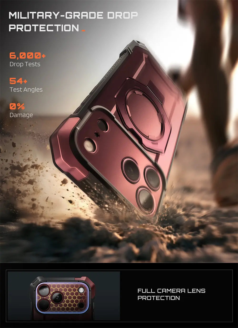 UB Grip For iPhone 18 Pro Max /For iPhone 17 Pro Max Case SUPCASE Compatible with MagSafe Heavy Duty Rugged Magnetic Phone Case