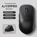 AJAZZ AJ159 APEX Mouse Tri Mode Wireless 8K PAW3950 Sensor Low Latency Gaming Mouse Charge Base Customize Lightweight Pc Gamer