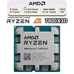 AMD Ryzen processor 7 7800X3D 8 cores 16 thorns R7 7800X3D CPU 4,2 GHz 5 nm 96 Mo 120 zenw DDR5 MHz MHz supply am5cpu game without fan