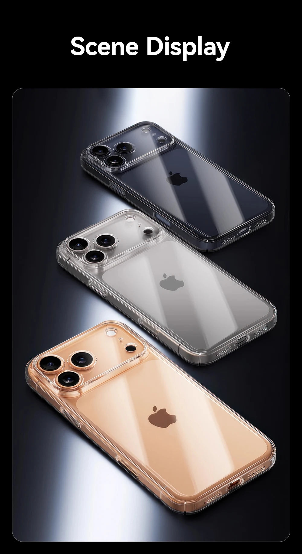 Joyroom Case For iPhone 18 Pro Max Case Crystal Transparent PC Anti-Yellow Lens Protection Cover For iPhone 17 16 15Pro Max Case